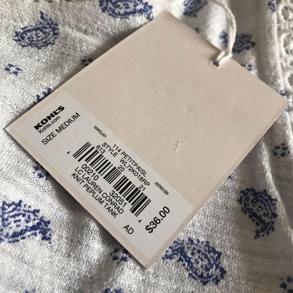 Knit peplum tank - Picture 3 of 3